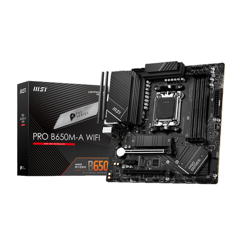 MSI PRO B650M-A WIFI AM5 Micro-ATX Motherboard