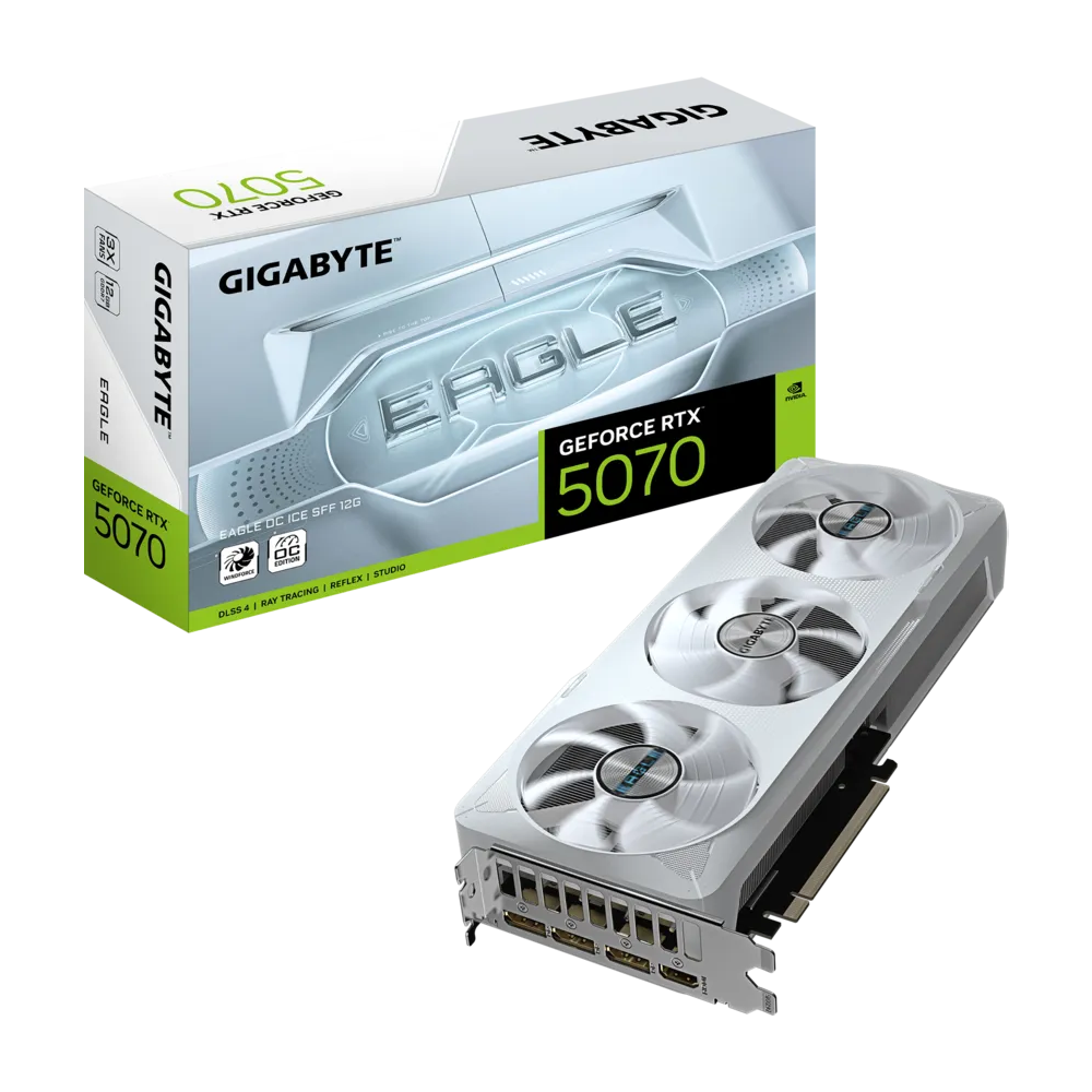 GIGABYTE GeForce RTX™ 5070 EAGLE OC ICE SFF 12G 12GB GDDR7 Graphic Card