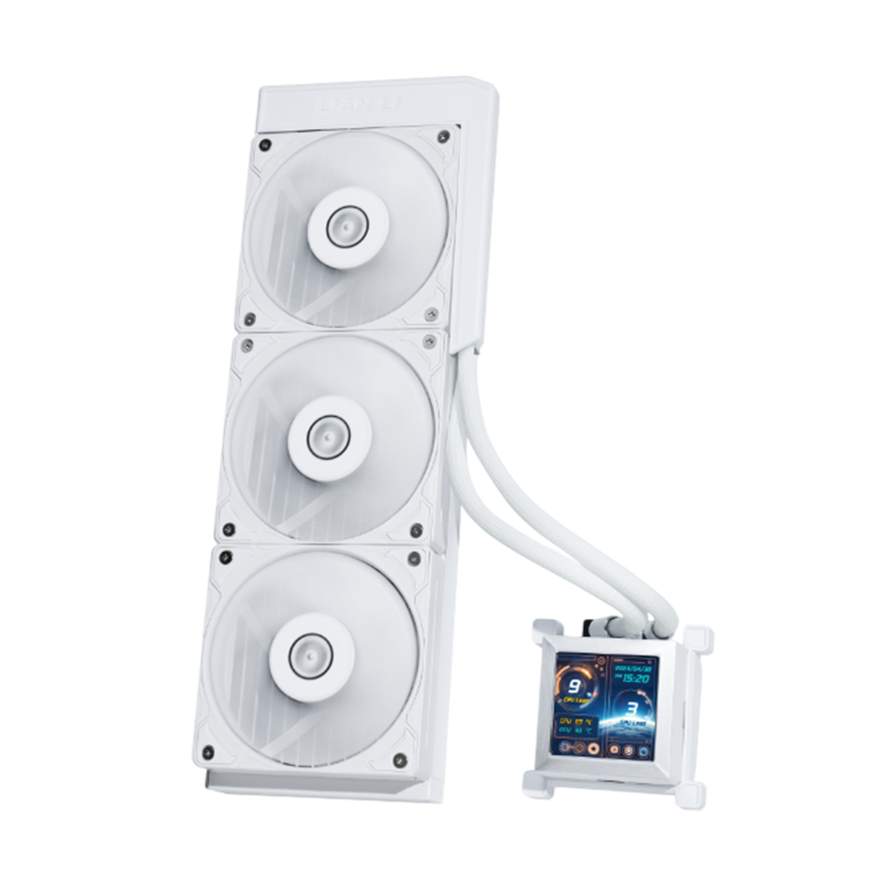 Lian Li Hydroshift LCD 360 TL 360mm AIO CPU Liquid Cooler - White