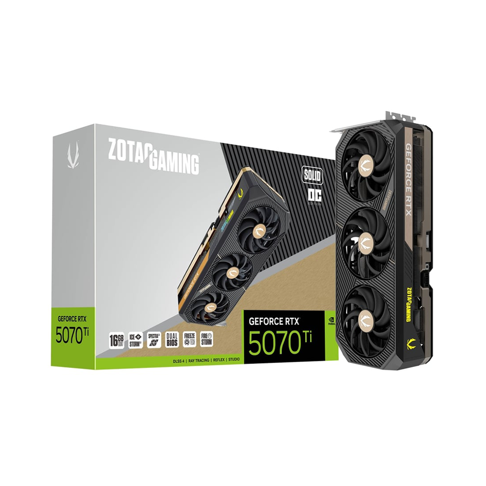 Zotac Gaming GeForce RTX 5070 Ti Solid OC 16GB GDDR7 Graphic Card