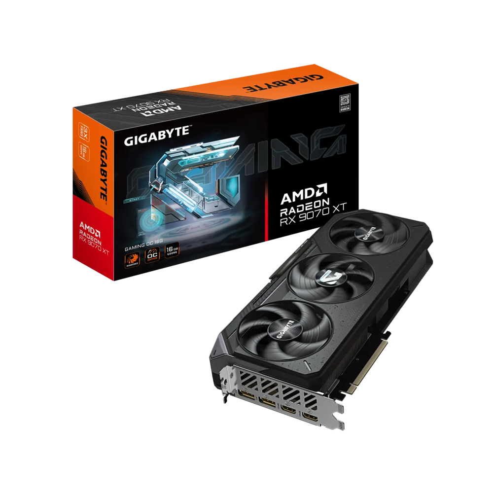 GIGABYTE Radeon™ RX 9070 XT Gaming OC 16G 16GB GDDR6 Graphic Card