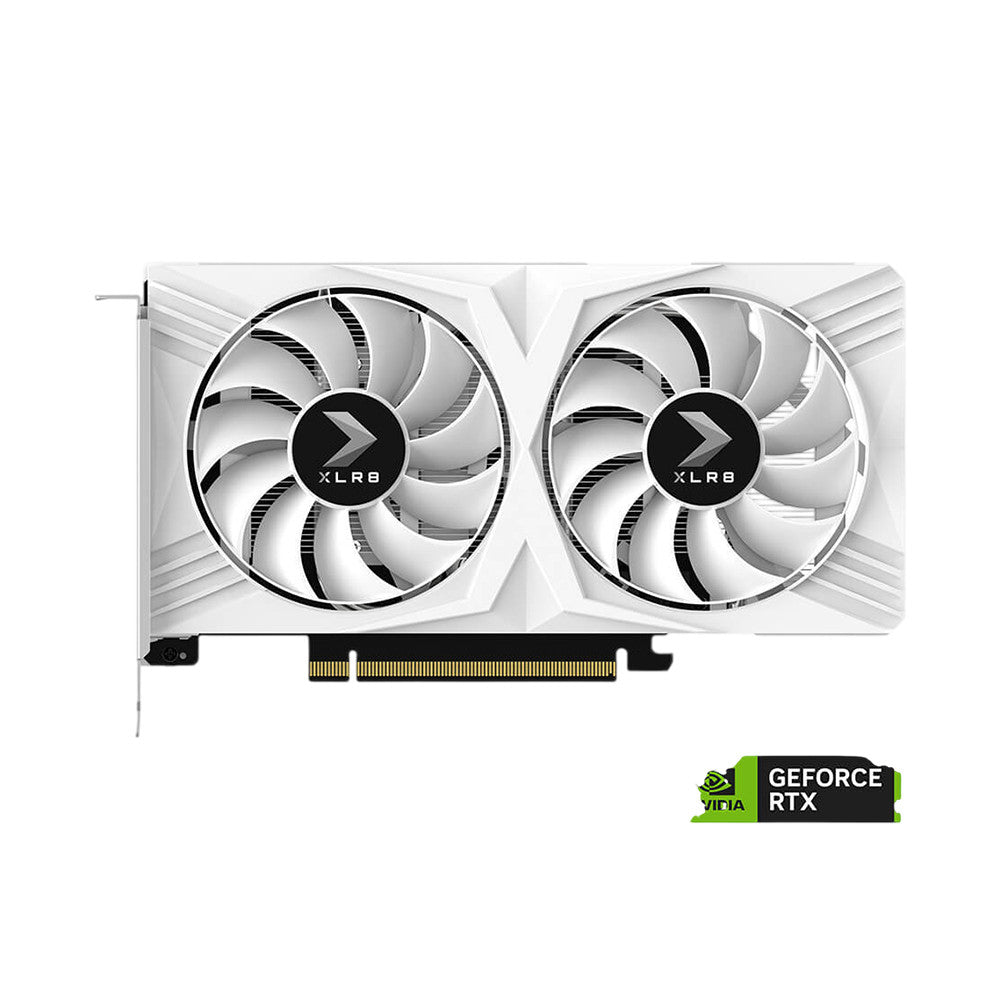 PNY GeForce RTX 4060 8GB OC XLR8 VERTO DF White Edition Graphics Card [VCG40608DFWXPB1-O]