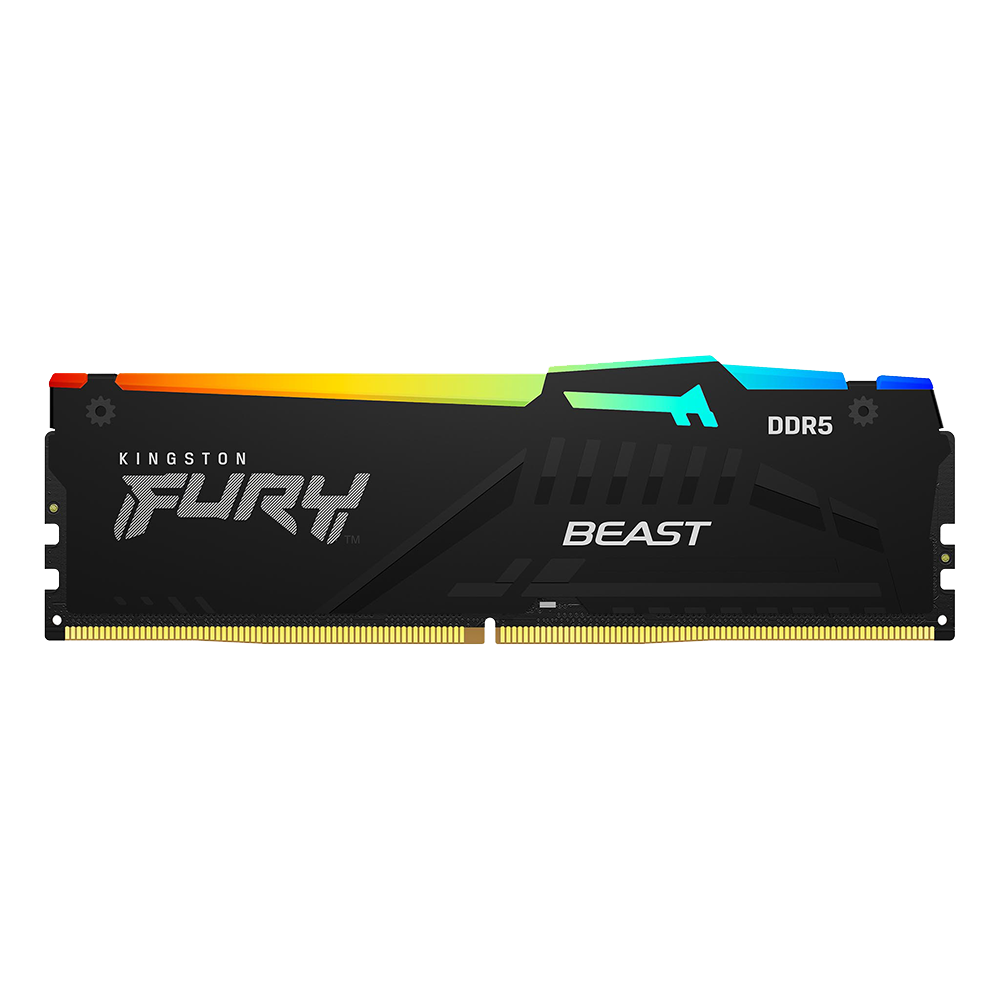 Kingston Fury Beast RGB 8GB [1x8GB] 6000MHz DDR5 DIMM Memory [Black]