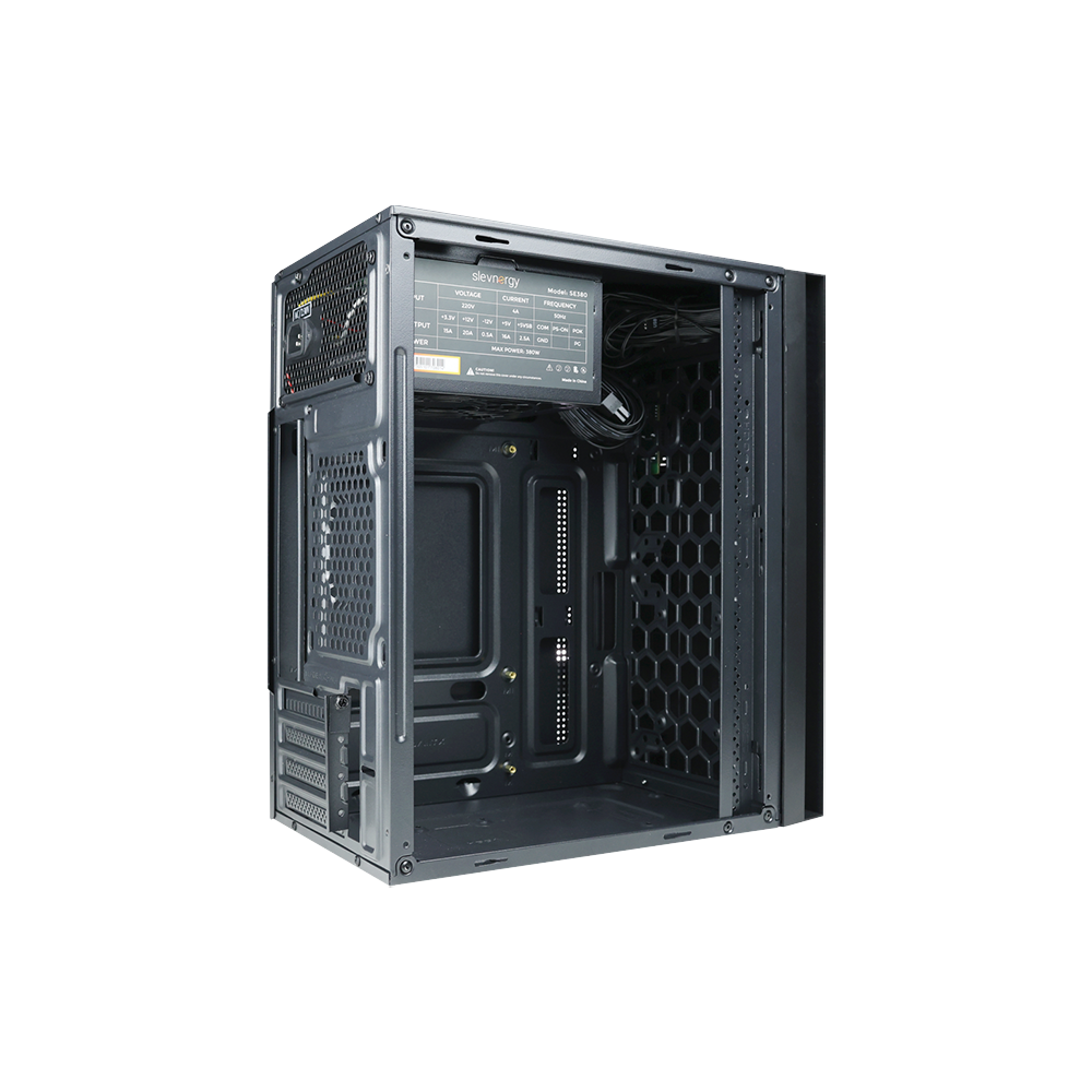 Slevcase A-Touch SE380 Micro-ATX PC Chassis - Black