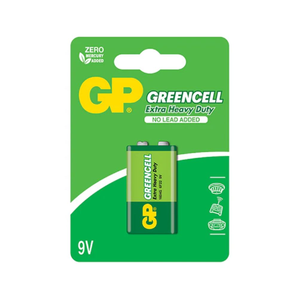 GP Battery Greencell Extra Heavy Duty 9V Battery