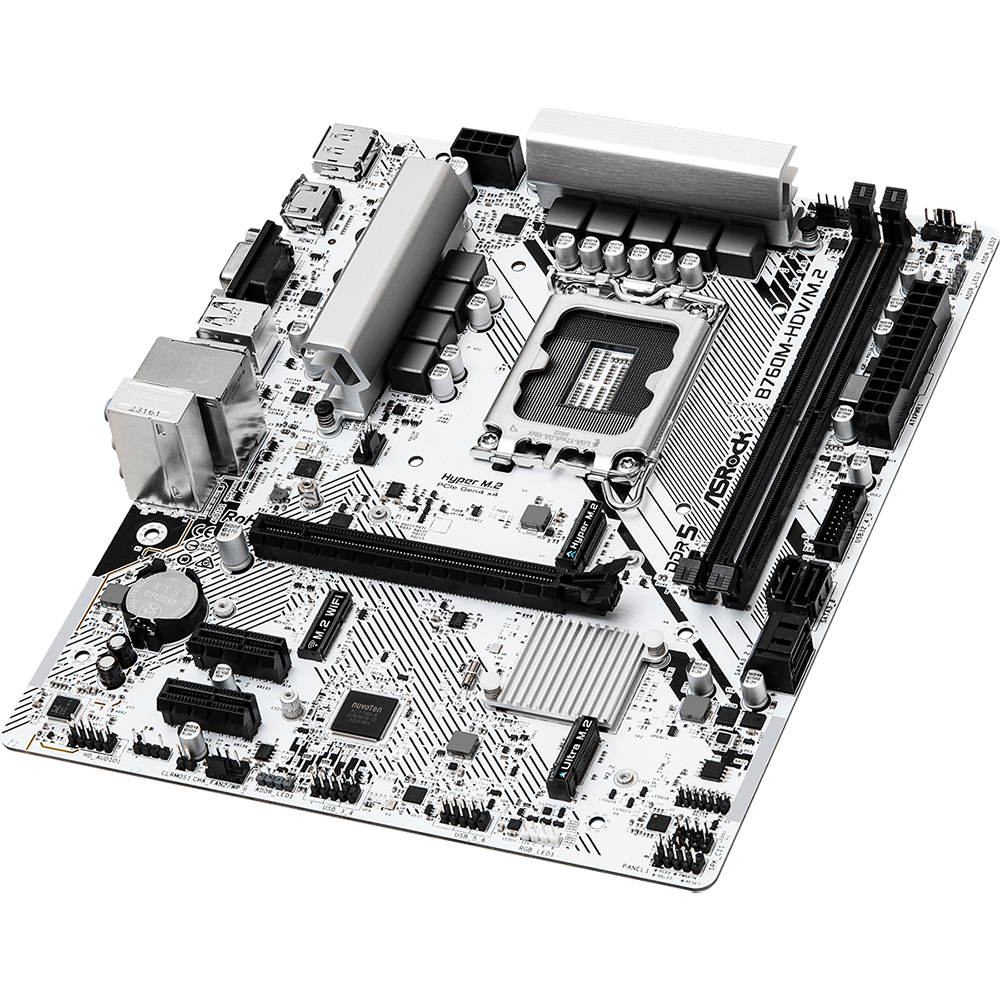 ASROCK B760M-HDV/M.2 DDR5 Intel LGA1700 MATX Motherboard ASROCK B760M-HDV/M.2 DDR5 Intel LGA1700 MATX Motherboard