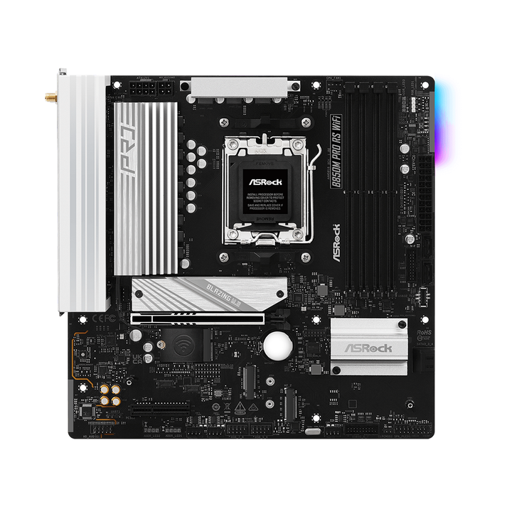 ASRock B850M Pro RS WiFi AM5 Micro-ATX Motherboard