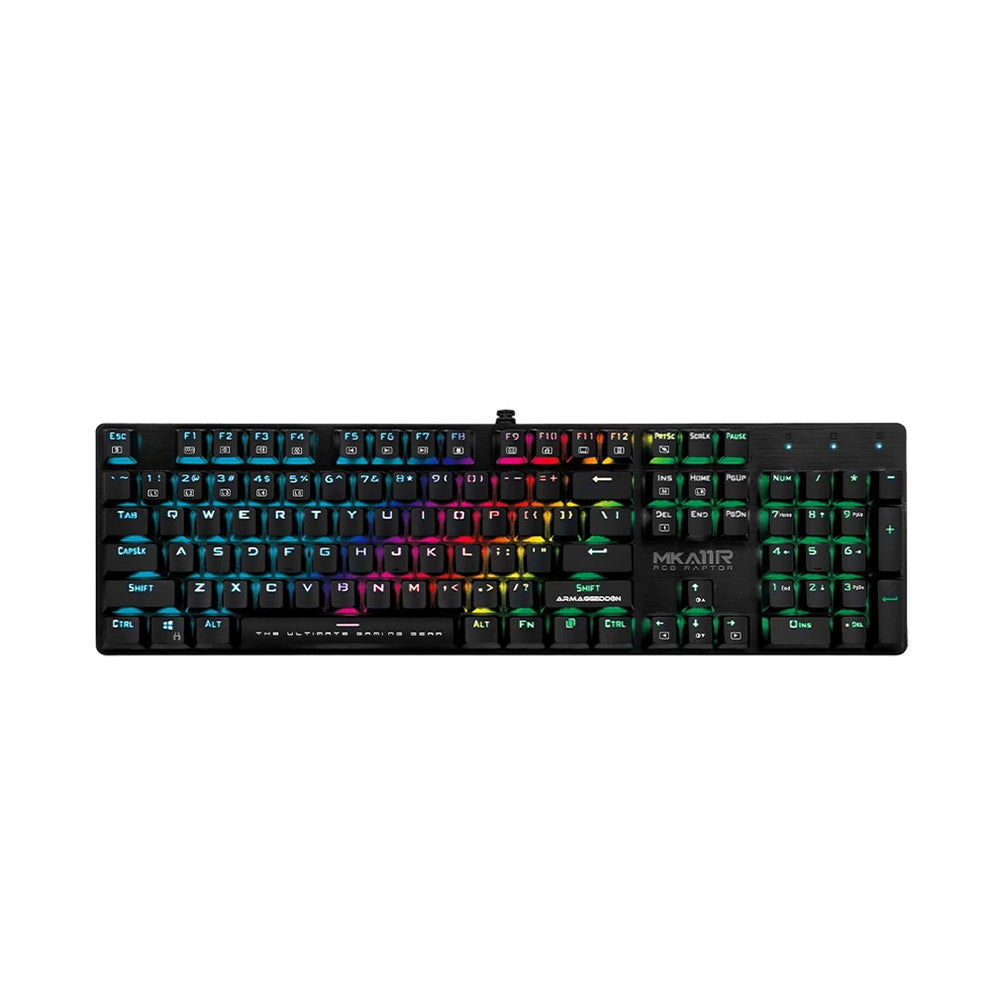 Armaggeddon MKA-11R RGB Raptor Blue Switch Wired Mechanical Gaming Key