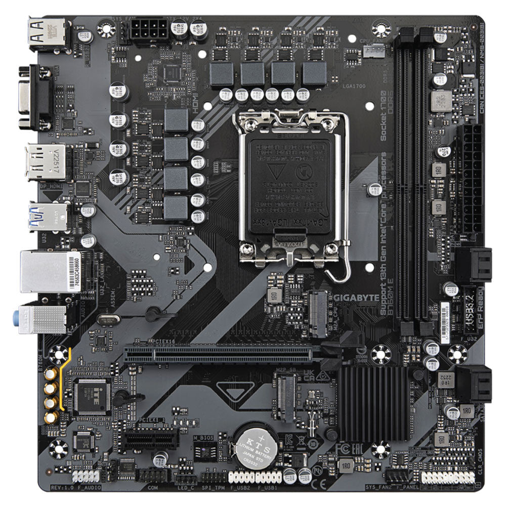 GIGABYTE B760M E DDR5 Intel LGA1700 MATX Motherboard