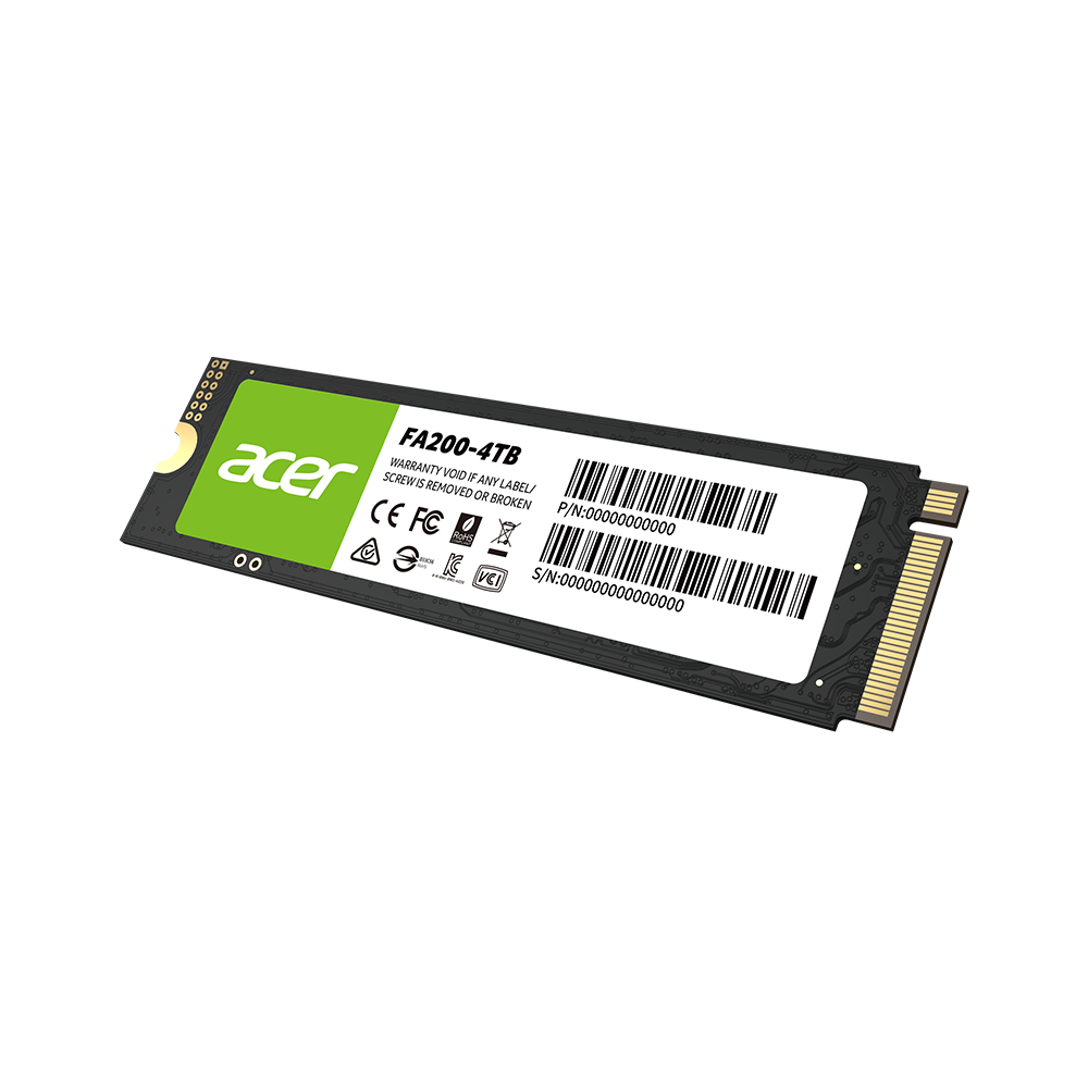 Acer FA200 PCle 4.0 Gen 4 NVMe SSD Acer FA200 PCle 4.0 Gen 4 NVMe SSD