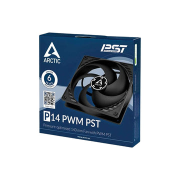 Arctic P14 PWM PST 140mm Case Fan [Black/White/Transparent]