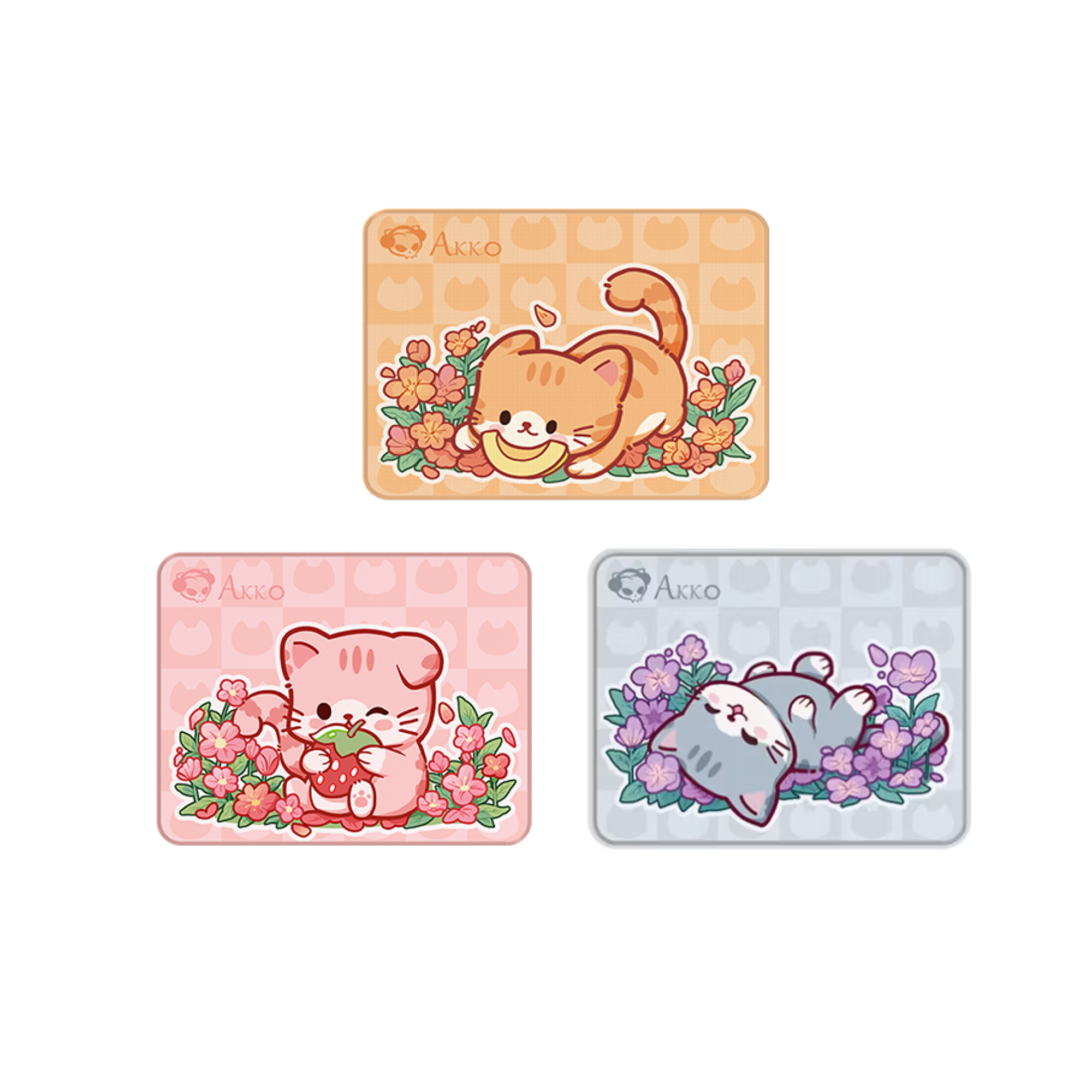Akko Cat Theme Mousepad - Capybara/Mimo Cat/Kate Cat