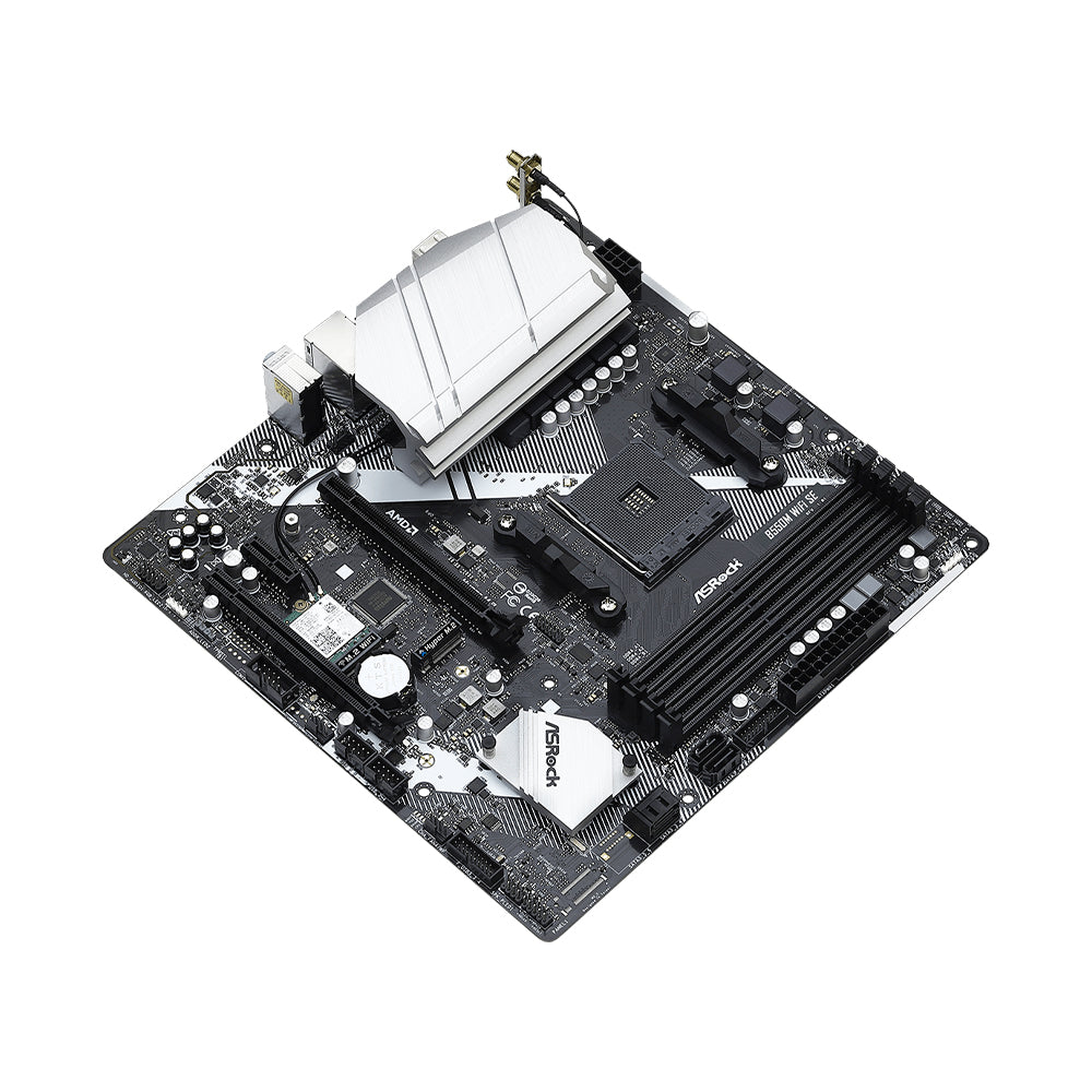 ASRock B550M WiFi SE AM4 Micro-ATX Motherboard