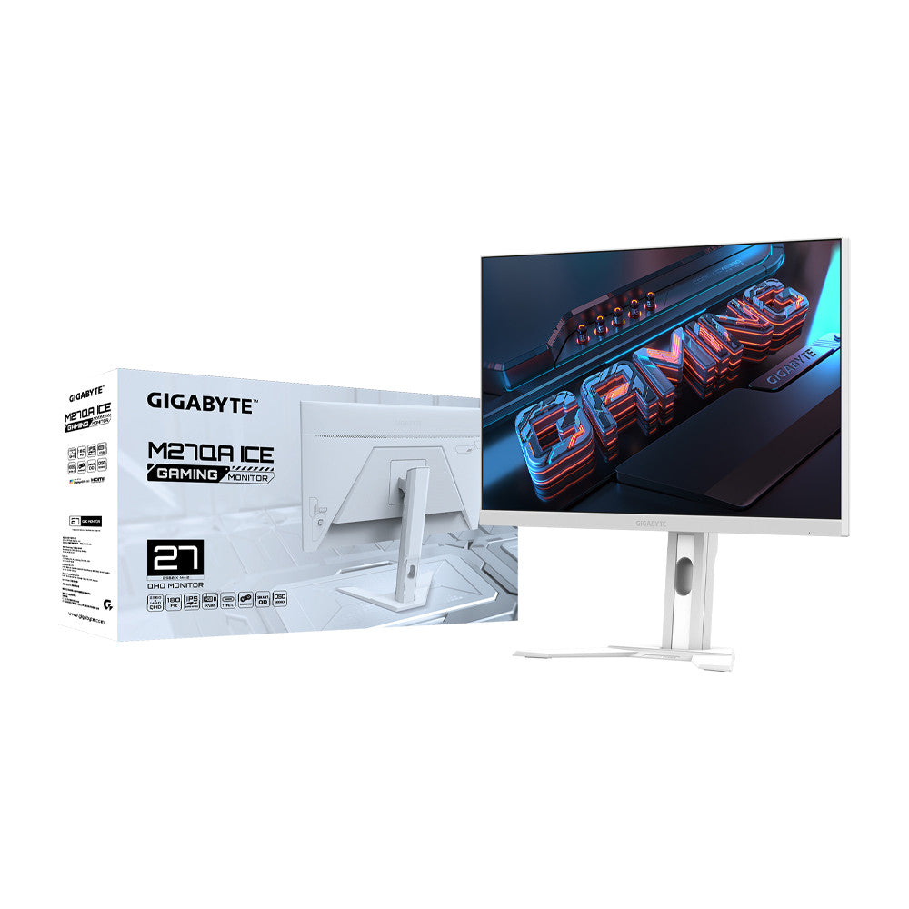 GIGABYTE M27QA Ice 27" QHD 180Hz IPS Gaming Monitor