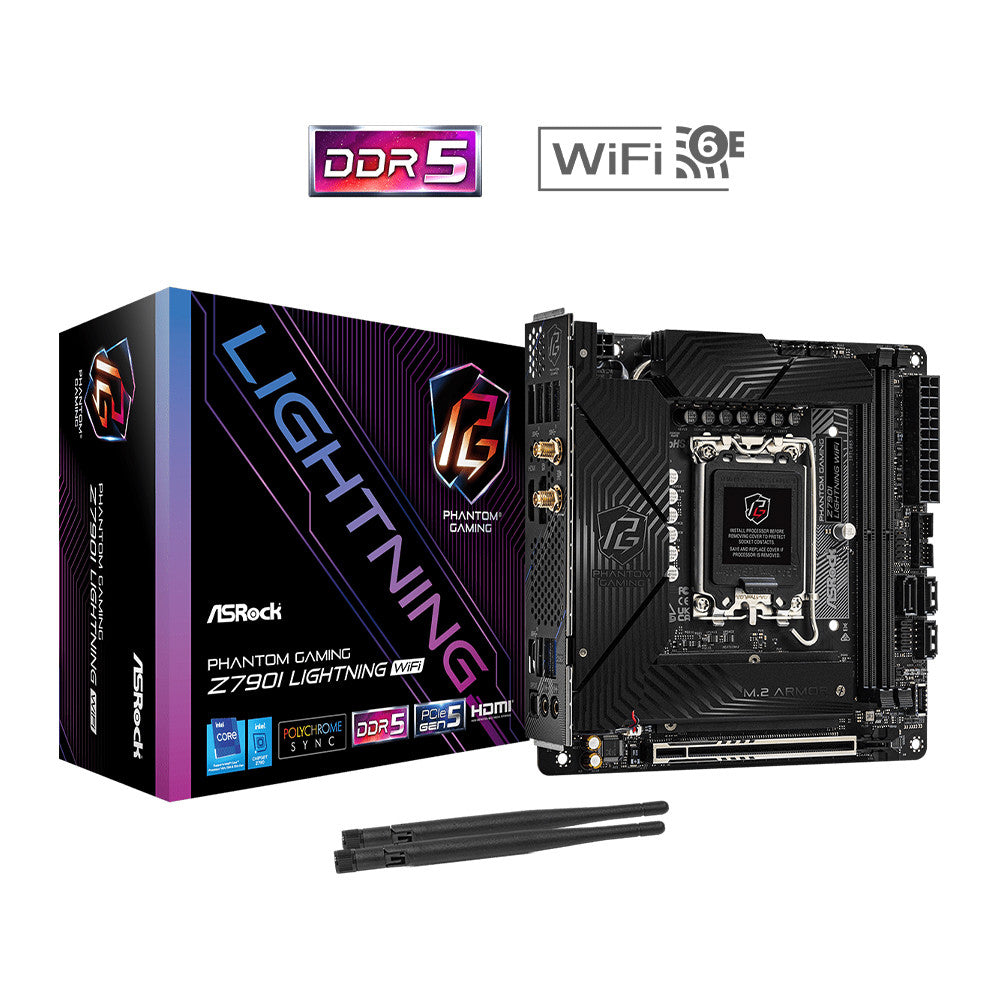 ASRock PG Z790I Lightning WiFi LGA1700 Mini-ITX Motherboard