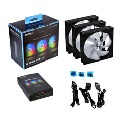 Lian Li UNI FAN AL120 RGB 120mm Case Fan [Black/White]