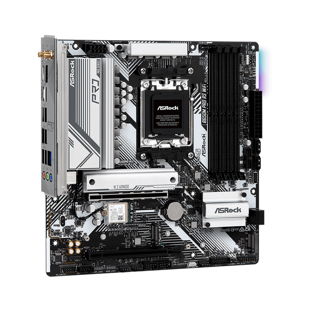 ASRock B650M Pro RS WiFi AM5 Micro-ATX Motherboard
