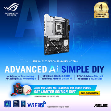 [Preorder] ASUS Prime Z890-P WiFi CSM LGA1851 ATX Motherboard