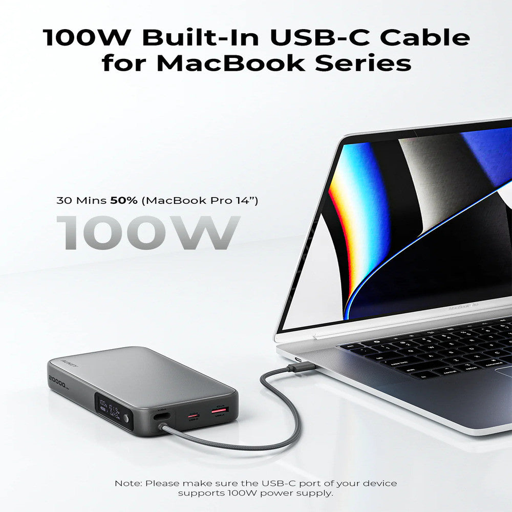 AUKEY PB-Y48 Spark Sling 20000mAh Compact Fast Charging Powerbank
