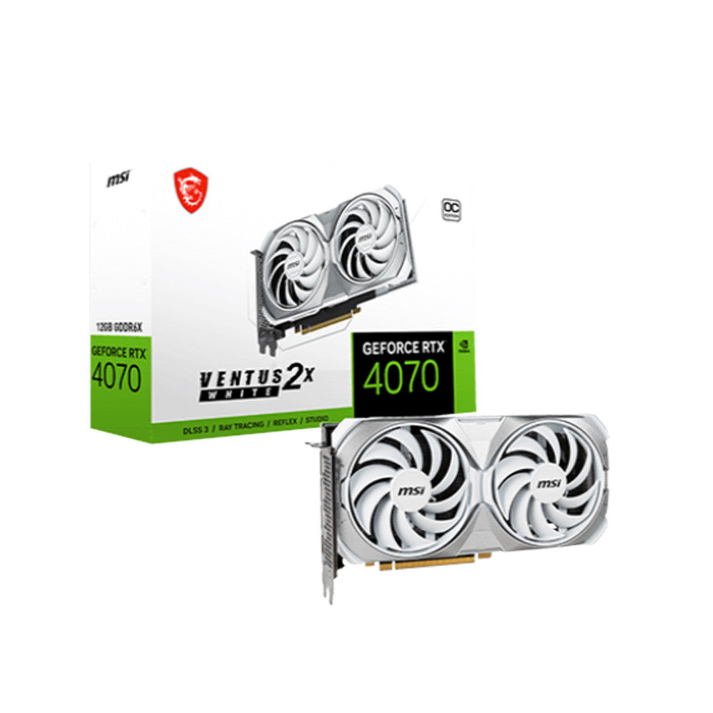 MSI GeForce RTX 4070 VENTUS 2X WHITE 12G OC Graphics Card