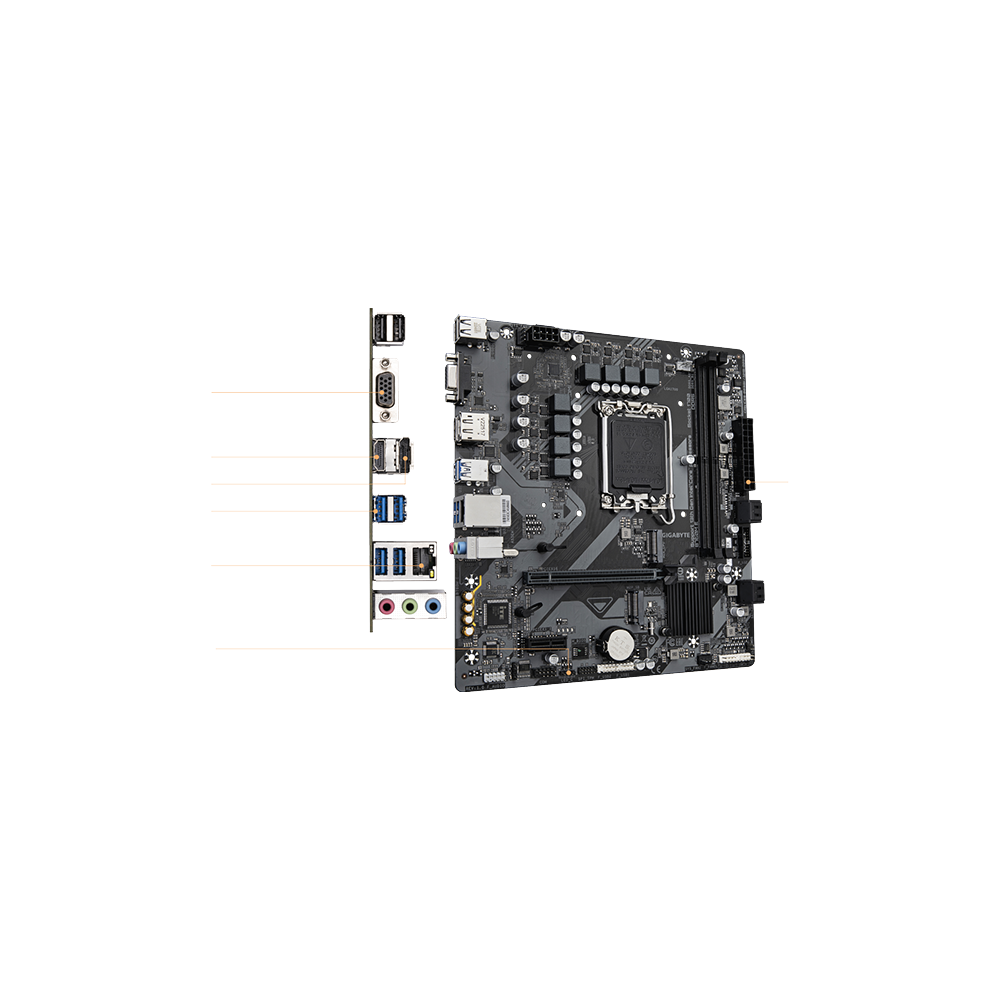 GIGABYTE B760M E DDR5 Intel LGA1700 MATX Motherboard