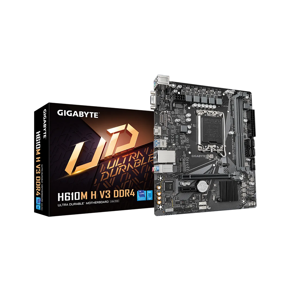 GIGABYTE H610M H V3 DDR4 LGA1700 Micro-ATX Motherboard