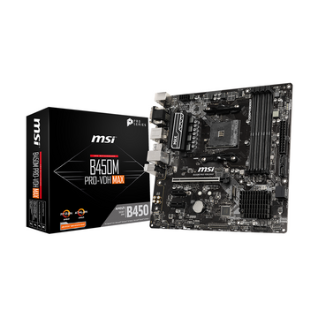 MSI B450M Pro-VDH Max AM4 Micro-ATX Motherboard