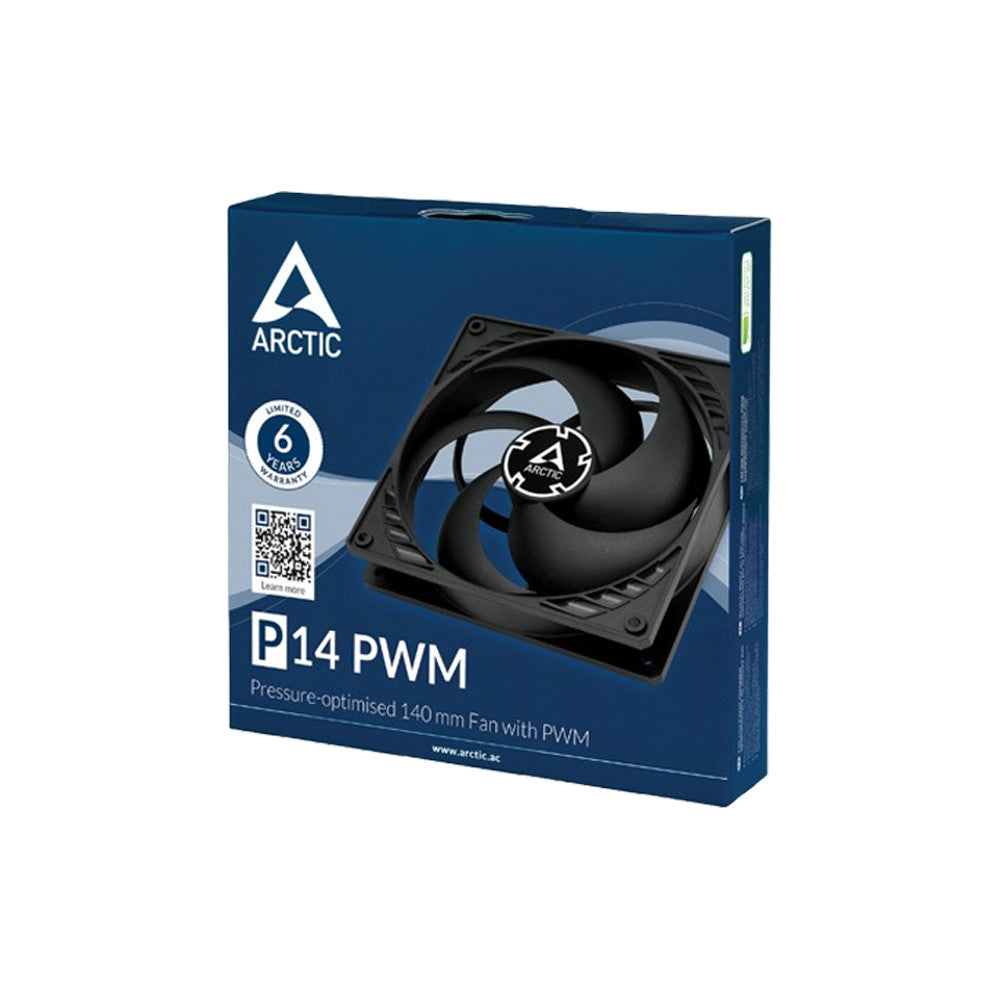 Arctic P14 PWM 120mm Case Fan [Black/White/Transparent]