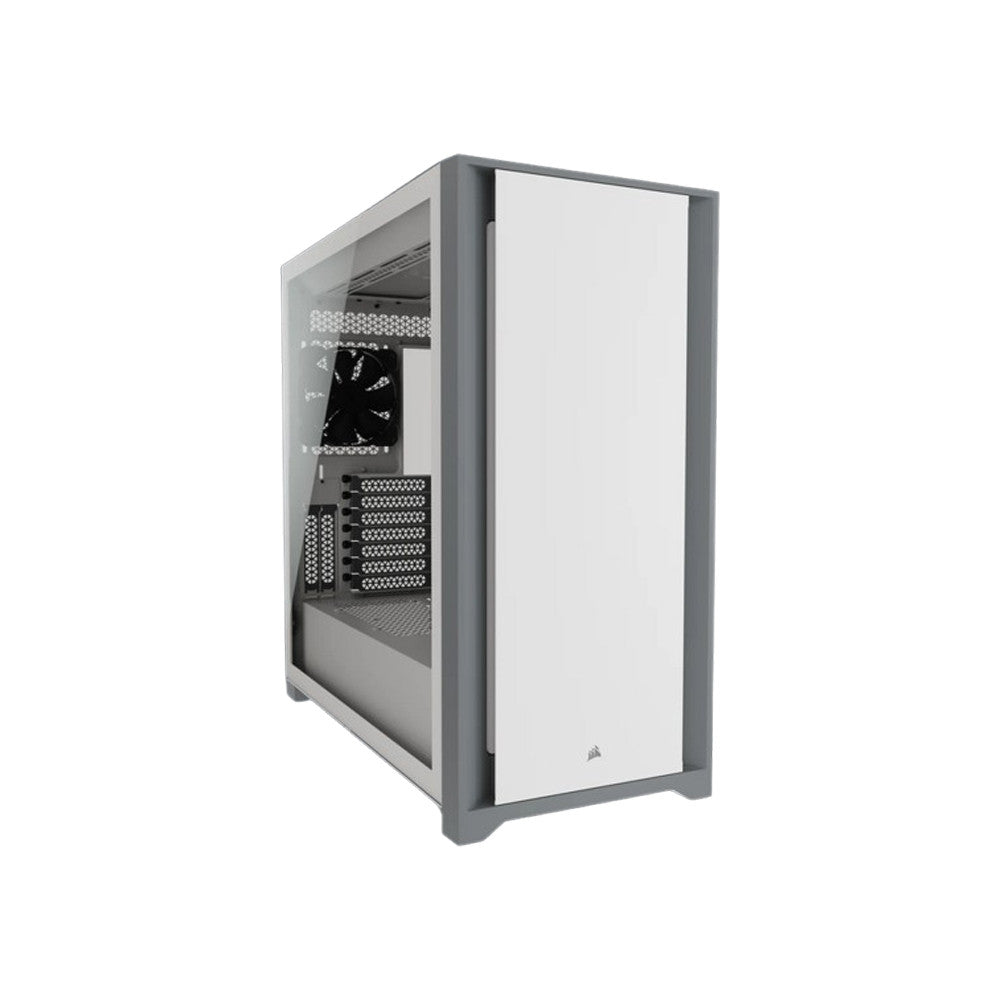 Corsair 5000D Tempered Glass Mid-Tower White ATX Chassis [CC-9011209-WW]