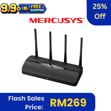 [Flash Sales Only] Mercusys MR27BE BE3600 Dual Band Wi-Fi 7 Router