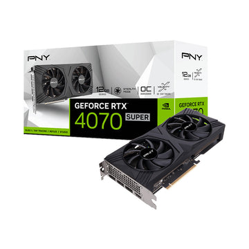 PNY GeForce RTX 4070 SUPER 12GB VERTO Overclocked Dual Fan Graphics Card [VCG4070S12DFXPB1-O]