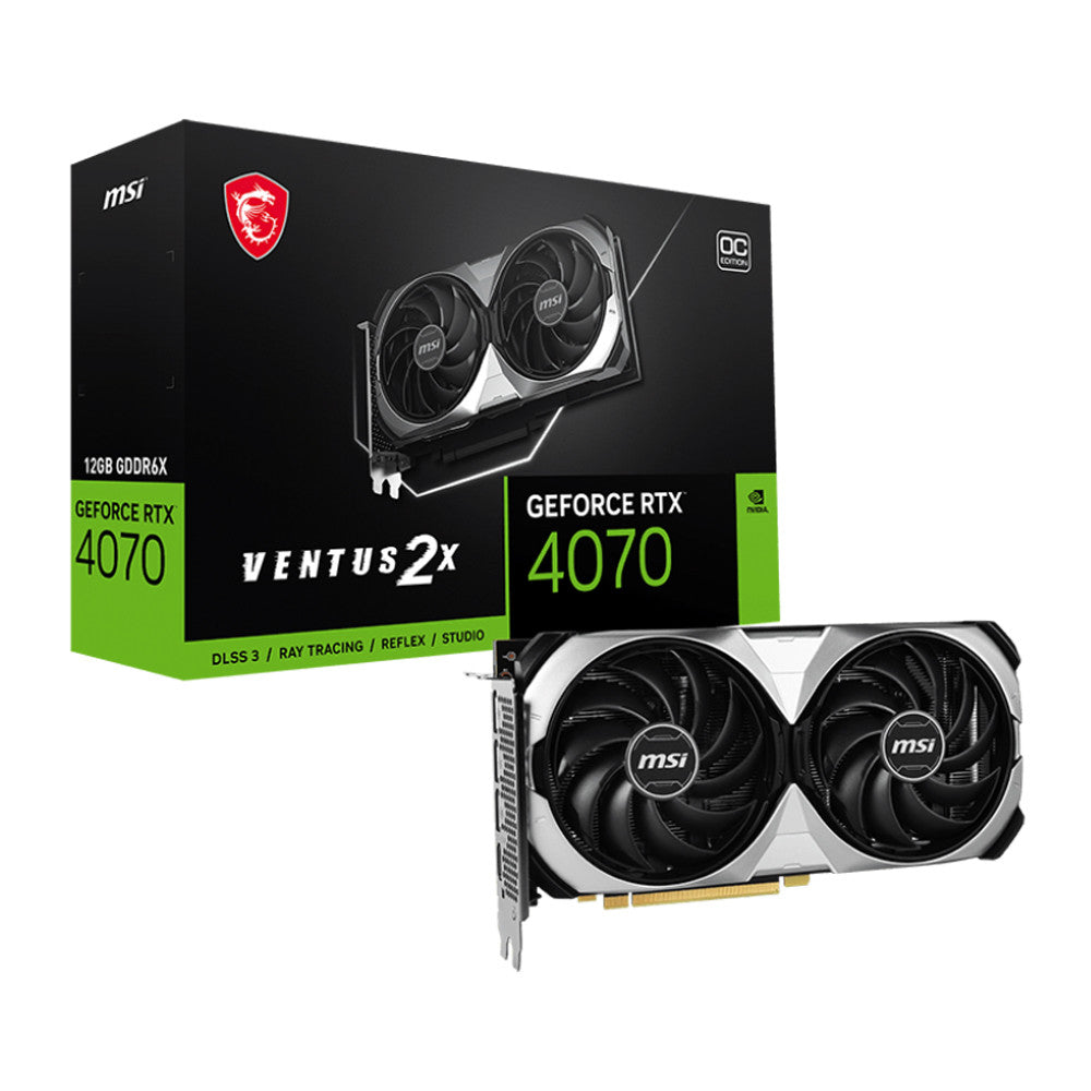 MSI GeForce RTX 4070 Ventus 2X 12G OC GDDR6 Graphics Card