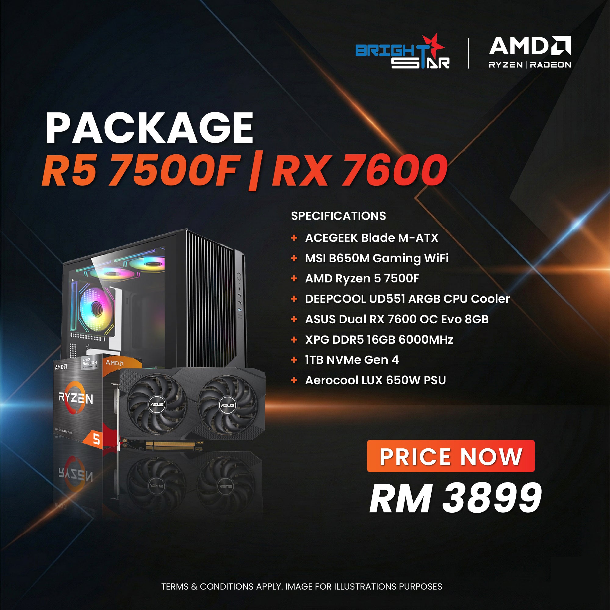 Brightstar Meta PC Set - AMD Creator Ready