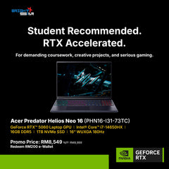 Acer Predator Helios Neo 16 AI Gaming Laptop [PHN16-I31-73TC]
