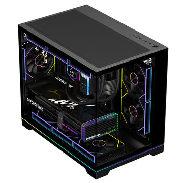 Slev Nebula Sleek RGB Micro ATX PC Chassis