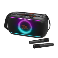 JBL PartyBox On-the-Go 2 Portable Party Speaker with Two Wireless Mics