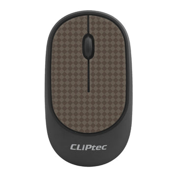CLiPtec RZS855L Leather Xilent Wireless Leather Silent Mouse [Brown]