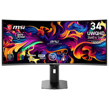 MSI MPG 341CQR QD-OLED X36 34" UWQHD 360Hz QD-OLED Curved Gaming Monitor