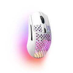 SteelSeries Aerox 3 Wireless Ultra Lightweight Wireless Gaming Mouse with AquaBarrier™ [White]