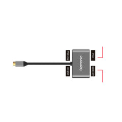 Datronic USB-C to Multiport Dock - HDMI, VGA, USB 3.0, PD 80W