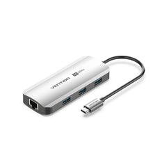 Vention 6 in 1 USB-C to Multiport Dock - HDMI, 3x USB 3.0, PD 100W, RJ45