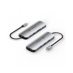 Vention 9 in 1 USB-C to Multiport Dock - HDMI, 3x USB 3.0, SD/TF, PD 100W, RJ45, 3.5mm