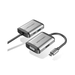 Vention 4 in 1 USB-C to Multiport Dock - HDMI, VGA, USB 3.0, PD 100W