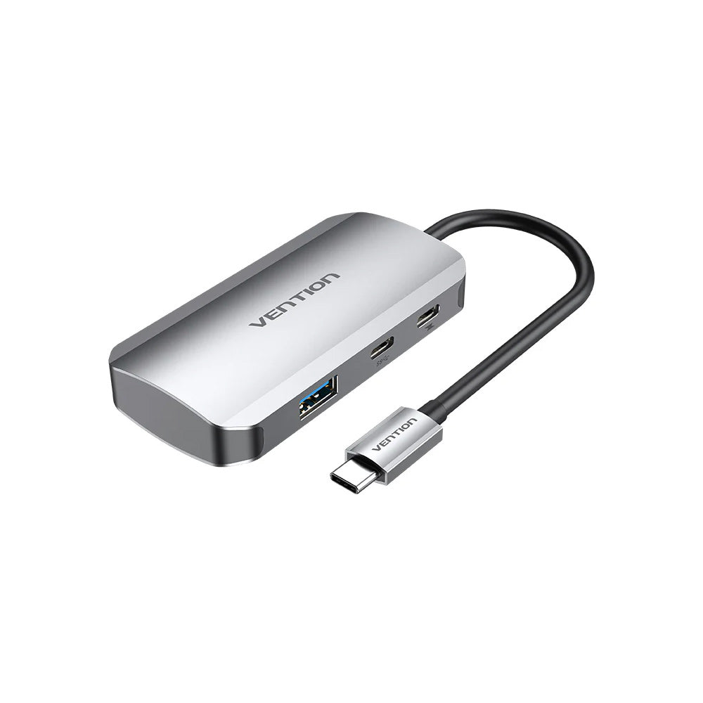 Vention 5 in 1 USB-C to Multiport Dock - 3x USB 3.0, PD 100W, RJ45