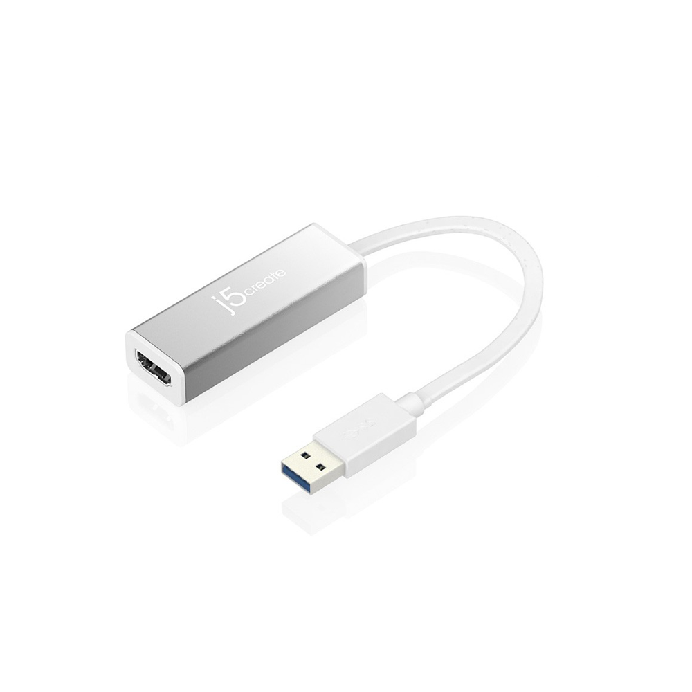 J5 Create JUA355 USB 3.0 TO HDMI (F) Slim Video Adapter - Silver