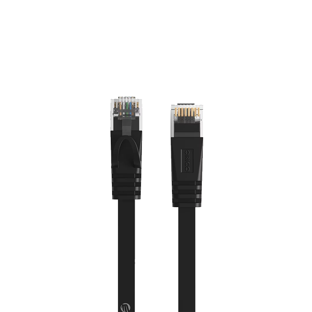 Data Cable Example Orico LAN Cable Flat CAT 6 - Black