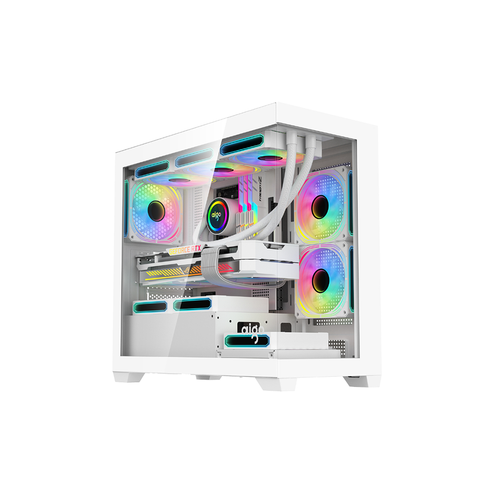 Aigo Darkflash C218M Tempered Glass Micro-ATX PC Chassis