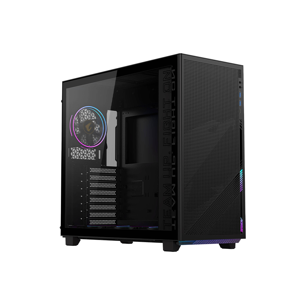 GIGABYTE AORUS C400 Glass Mid-Tower PC Chassis - Black