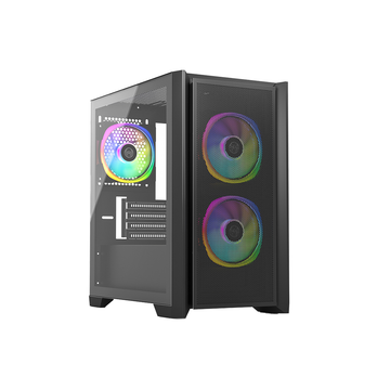 Invasion M-7 Steel Micro-ATX PC Chassis - Black