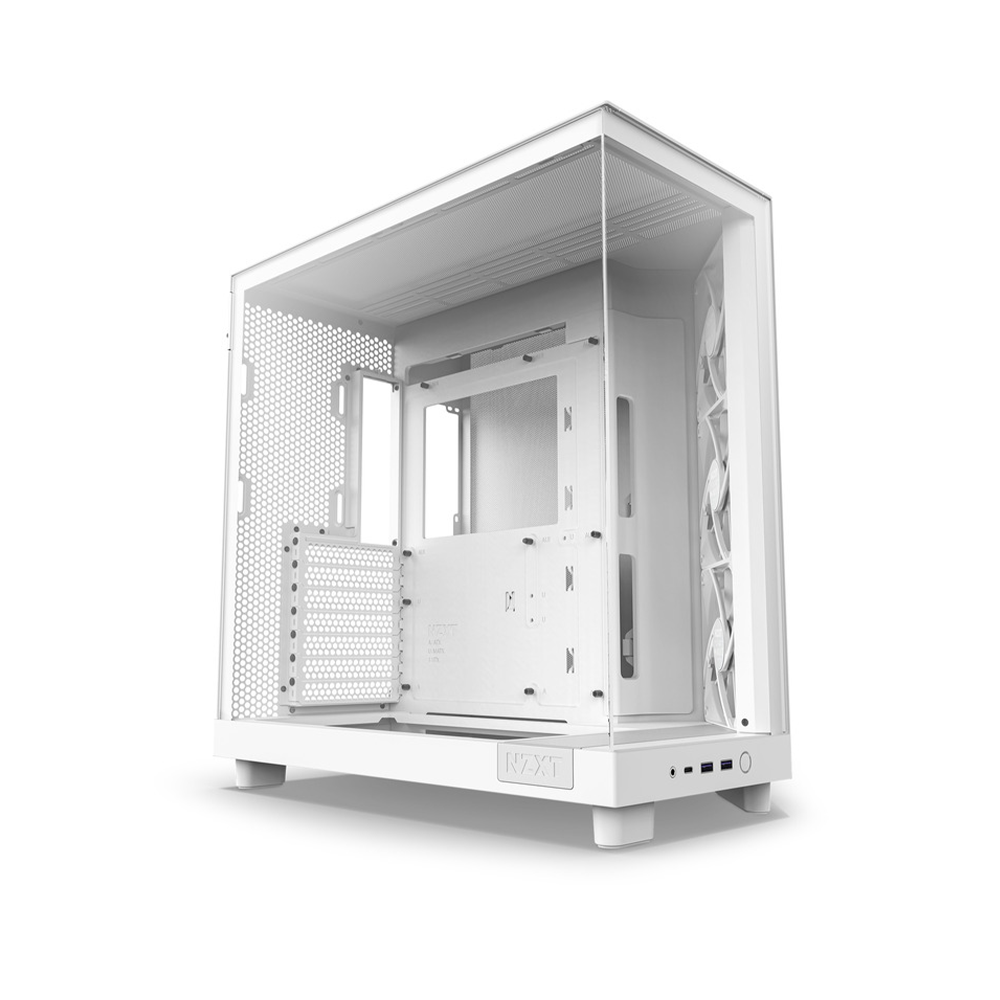 NZXT H6 Flow Compact Dual Chamber Mid-Tower ATX PC Chassis